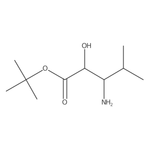 tert-butyl (2S,3S)-3-amino-2-hydroxy-4-methylpentanoate Structure