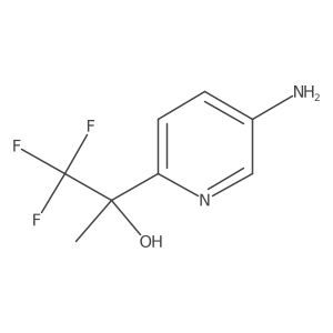 2-(5-Aminopyridin-2-yl)-1,1,1-trifluoropropan-2-ol Structure