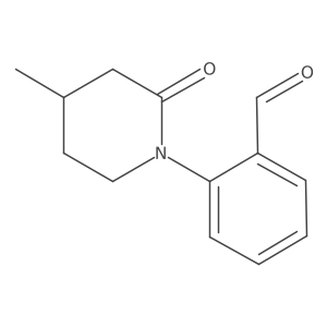 2-(4-Methyl-2-oxo-1-piperidinyl)benzaldehyde结构式
