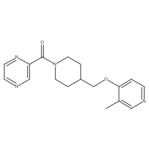 2-(4-{[(3-Methylpyridin-4-yl)oxy]methyl}piperidine-1-carbonyl)pyrazine结构式