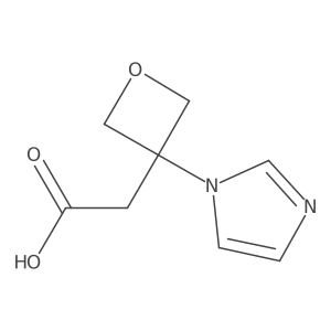 2-[3-(1H-imidazol-1-yl)oxetan-3-yl]acetic acid结构式