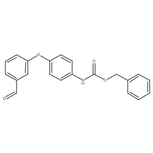benzyl N-[4-(3-formylphenoxy)phenyl]carbamate结构式