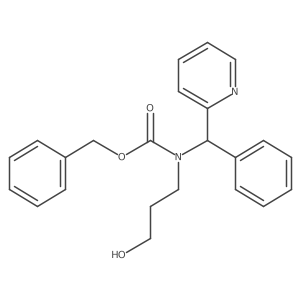 benzyl N-(3-hydroxypropyl)-N-[phenyl(2-pyridyl)methyl]carbamate Structure