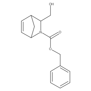 Benzyl 3-(hydroxymethyl)-2-azabicyclo[2.2.1]hept-5-ene-2-carboxylate结构式