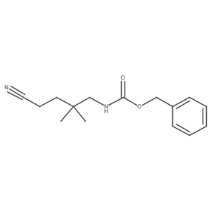benzyl N-(4-cyano-2,2-dimethylbutyl)carbamate结构式