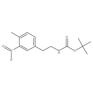 tert-butyl N-[2-(4-methyl-3-nitrophenyl)ethyl]carbamate Structure