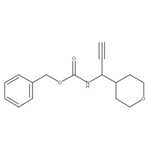 benzyl N-[1-(oxan-4-yl)prop-2-yn-1-yl]carbamate Structure