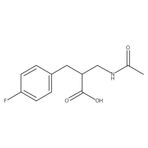 3-Acetamido-2-[(4-fluorophenyl)methyl]propanoic acid Structure