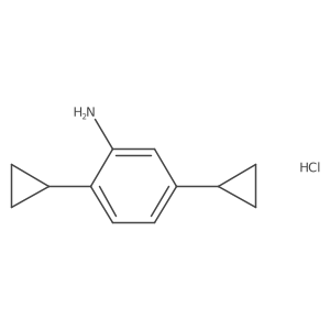 2,5-Dicyclopropylanilinehydrochloride结构式