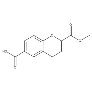 2-(Methoxycarbonyl)chroman-6-carboxylic acid结构式