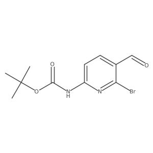 tert-butyl N-(6-bromo-5-formylpyridin-2-yl)carbamate结构式