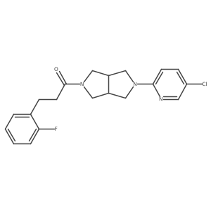 1-[5-(5-Chloropyridin-2-yl)-octahydropyrrolo[3,4-c]pyrrol-2-yl]-3-(2-fluorophenyl)propan-1-one Structure