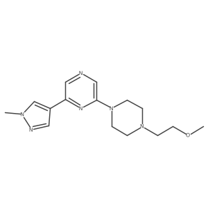 2-[4-(2-methoxyethyl)piperazin-1-yl]-6-(1-methyl-1H-pyrazol-4-yl)pyrazine Structure