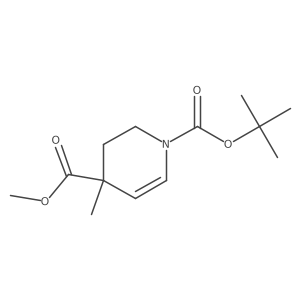 1-Tert-butyl 4-methyl 4-methyl-1,2,3,4-tetrahydropyridine-1,4-dicarboxylate Structure