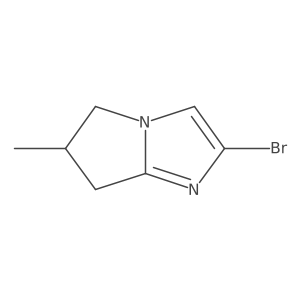2-Bromo-6-methyl-6,7-dihydro-5H-pyrrolo[1,2-a]imidazole Structure