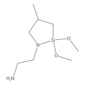 2,2-Dimethoxy-4-methyl-1-aza-2-silacyclopentane-1-ethanamine结构式