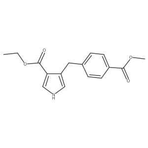 Ethyl 4-[[4-(methoxycarbonyl)phenyl]methyl]-1H-pyrrole-3-carboxylate Structure