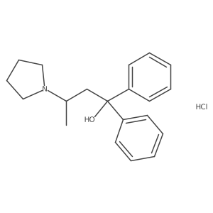 1,1-Diphenyl-3-(pyrrolidinyl)butanol hydrochloride Structure