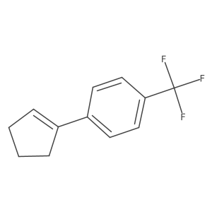 1-(1-Cyclopenten-1-yl)-4-(trifluoromethyl)benzene结构式