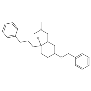 2-[(Dimethylamino)methyl]-4-(phenylmethoxy)-1-(3-phenylpropyl)cyclohexanol Structure