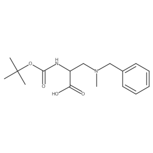3-[Benzyl(methyl)amino]-2-{[(tert-butoxy)carbonyl]amino}propanoic acid结构式