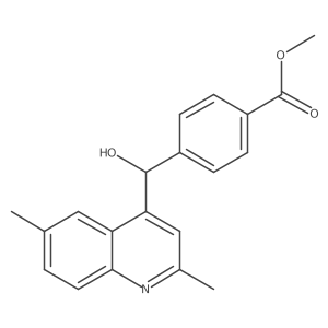 Methyl 4-((2,6-dimethylquinolin-4-yl)(hydroxy)methyl)benzoate结构式