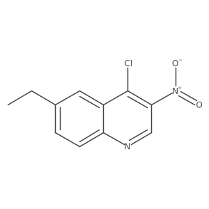 4-Chloro-6-ethyl-3-nitro-quinoline结构式