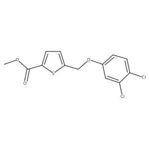 Methyl 5-[(3,4-dichlorophenoxy)methyl]-2-thiophenecarboxylate Structure