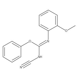 (Z)-1-cyano-3-(2-methoxyphenyl)-2-phenylisourea Structure