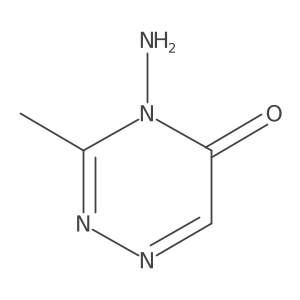 4-Amino-3-methyl-1,2,4-triazin-5(4H)-one结构式