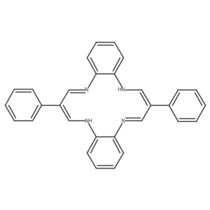 7,16-Diphenyl-5,14-dihydrodibenzo[b,i][1,4,8,11]tetraazacyclotetradecine结构式