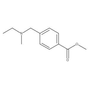 Methyl 4-((ethyl(methyl)amino)methyl)benzoate结构式