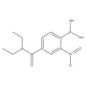 4-(Diethylcarbamoyl)-2-nitrophenylboronic acid Structure
