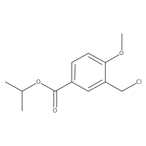 3-Chloromethyl-4-methoxy-benzoic acid isopropyl ester Structure