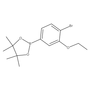 2-(4-Bromo-3-ethoxyphenyl)-4,4,5,5-tetramethyl-1,3,2-dioxaborolane结构式