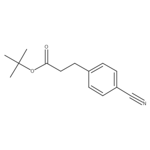 3-(4-Cyano-phenyl)-propionic acid tert-butyl ester Structure