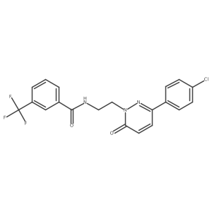 N-(2-(3-(4-chlorophenyl)-6-oxopyridazin-1(6H)-yl)ethyl)-3-(trifluoromethyl)benzamide Structure
