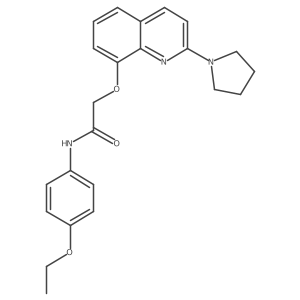 N-(4-ethoxyphenyl)-2-((2-(pyrrolidin-1-yl)quinolin-8-yl)oxy)acetamide Structure