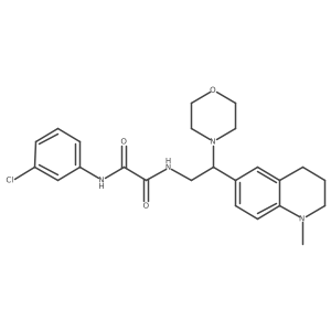 N'-(3-chlorophenyl)-N-[2-(1-methyl-1,2,3,4-tetrahydroquinolin-6-yl)-2-(morpholin-4-yl)ethyl]ethanediamide结构式