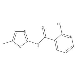 2-Chloro-N-(5-methyl-1,3-thiazol-2-YL)pyridine-3-carboxamide结构式