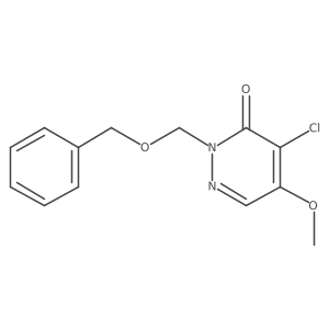 4-Chloro-5-methoxy-2-(phenylmethoxymethyl)pyridazin-3-one Structure