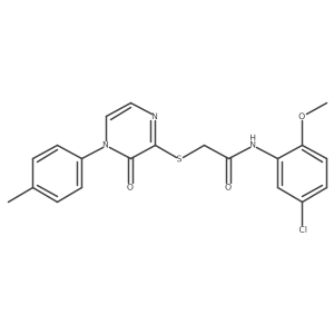 N-(5-chloro-2-methoxyphenyl)-2-((3-oxo-4-(p-tolyl)-3,4-dihydropyrazin-2-yl)thio)acetamide Structure