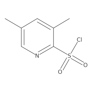 3,5-Dimethylpyridine-2-sulfonyl chloride结构式
