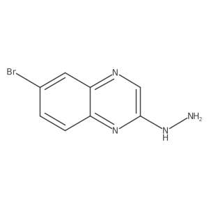 6-Bromo-2-hydrazinylquinoxaline结构式