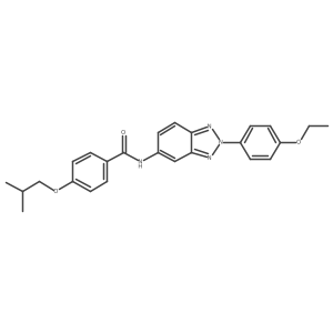 N-[2-(4-Ethoxyphenyl)-2H-benzotriazol-5-yl]-4-(2-methylpropoxy)benzamide Structure