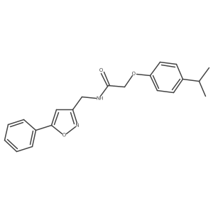 2-(4-isopropylphenoxy)-N-((5-phenylisoxazol-3-yl)methyl)acetamide Structure