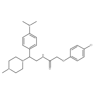 2-(4-chlorophenoxy)-N-(2-(4-(dimethylamino)phenyl)-2-(4-methylpiperazin-1-yl)ethyl)acetamide Structure