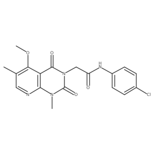 N-(4-chlorophenyl)-2-{5-methoxy-1,6-dimethyl-2,4-dioxo-1H,2H,3H,4H-pyrido[2,3-d]pyrimidin-3-yl}acetamide Structure