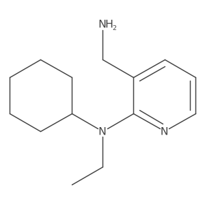 3-(aminomethyl)-N-cyclohexyl-N-ethylpyridin-2-amine Structure