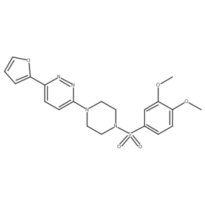 3-(4-((3,4-Dimethoxyphenyl)sulfonyl)piperazin-1-yl)-6-(furan-2-yl)pyridazine Structure